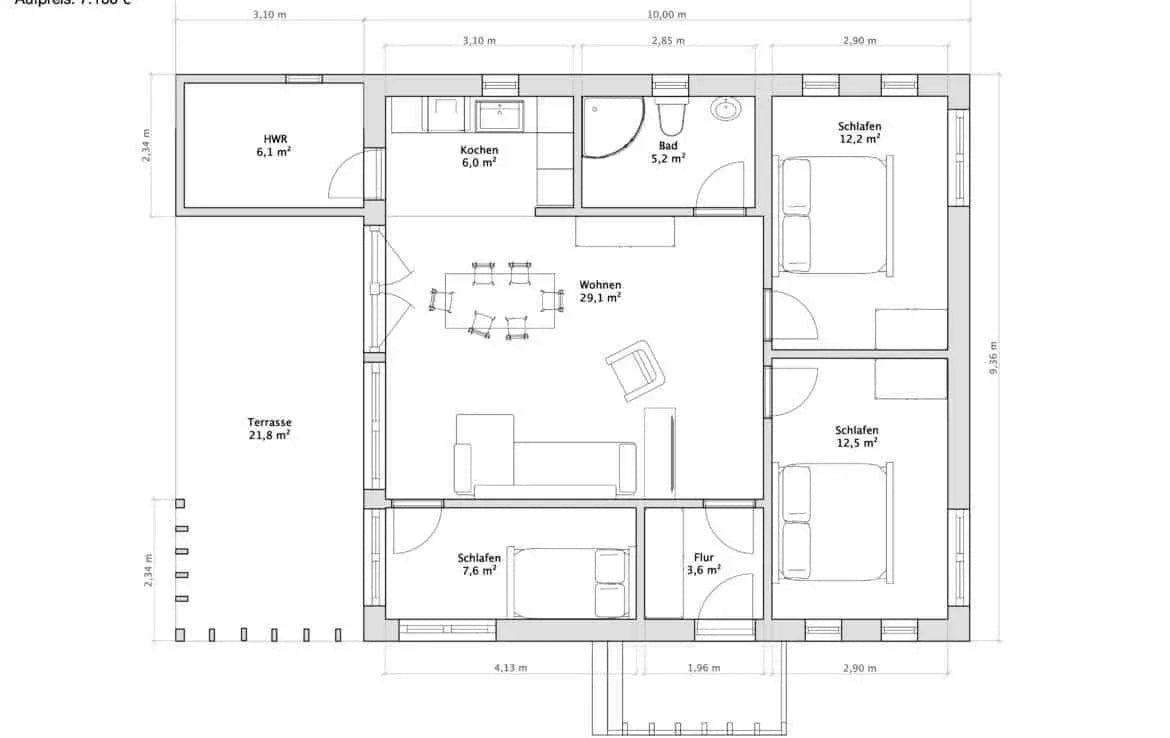 Casa prefabricada disponible de inmediato Chalet K-Home-M-80