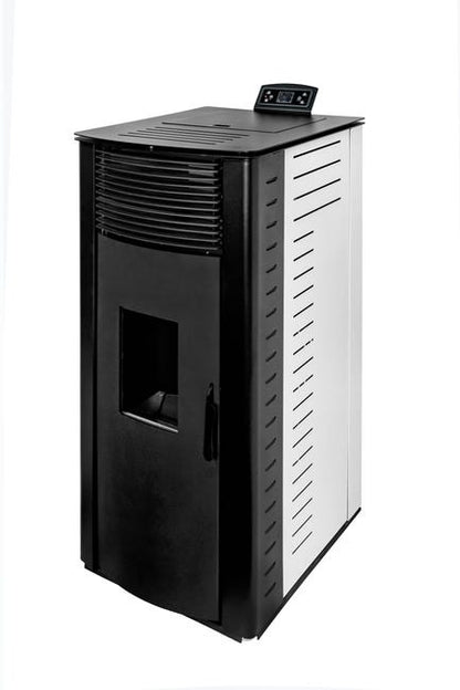 Estufa de pellet GYDA CANALIZADA 15 KW color blanco