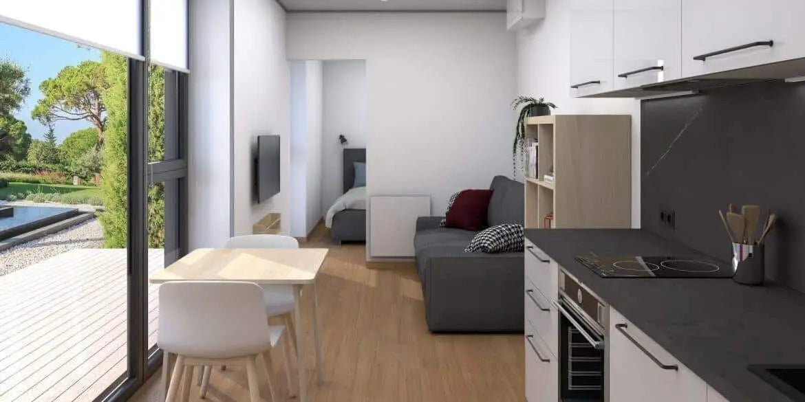 casa modular EVO XS 12,19 m por 2,3 m