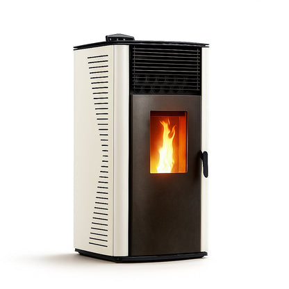 Estufa de pellets de aire Anita 12 kW Sannover Blanco