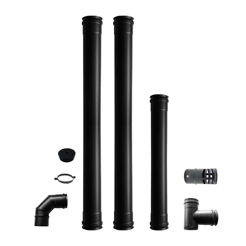 Estufa de Pellets Kit de Instalacion + Wifi incluido | 9 kW A+, Alto Rendimiento