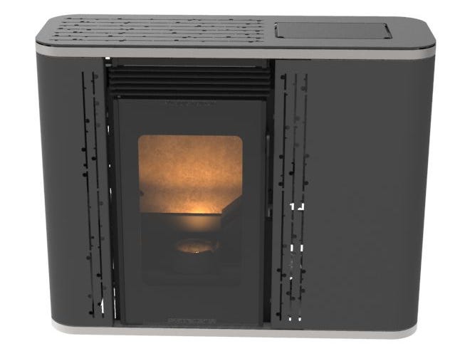 Estufa de pellets de pasillo Robin 7 kW Muspel compacta pasillos y espacios reducidos, + WiFi + CE