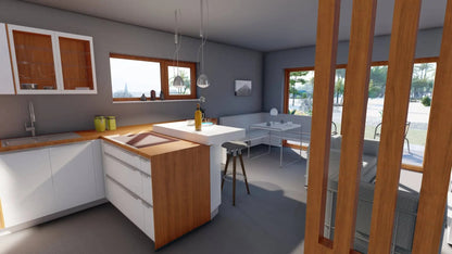 Casa modular de dos plantas X-Sense de 75