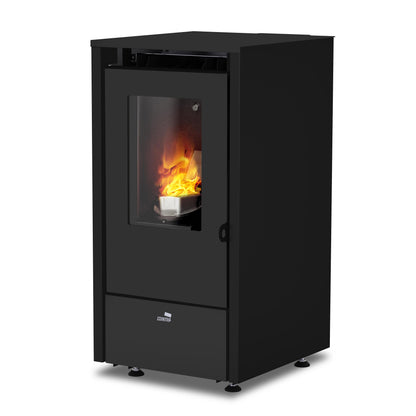 Estufa de pellet Eco Mensa Nero 6,4 kw negro