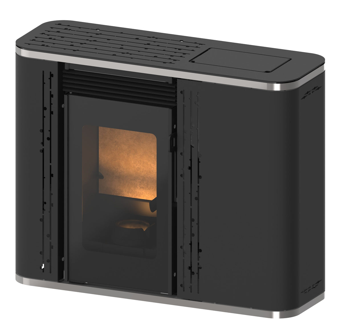 Estufa de pellets de pasillo Robin 7 kW Muspel compacta pasillos y espacios reducidos, + WiFi + CE