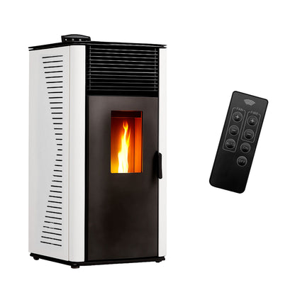 Estufa de pellets de aire Anita 12 kW Sannover Blanco