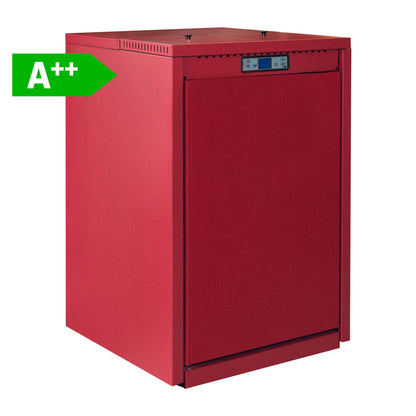 Termoestufa de pellets Ferroli T18 de 20,4 Kw en color rojo para 150 m2