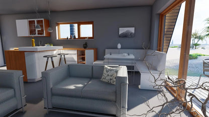 Casa modular de dos plantas X-Sense de 75