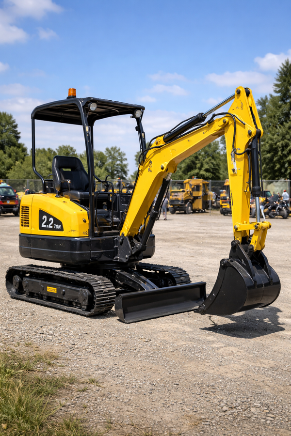 Miniexcavadora de orugas de 2.2 toneladas