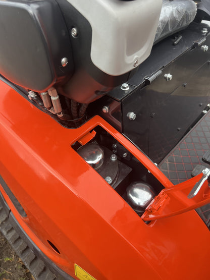 Mini Excavadora Giratoria Baimse 2500 kg, Motor de 3 Cilindros Kubota D1105 | Émeraude-Pelle