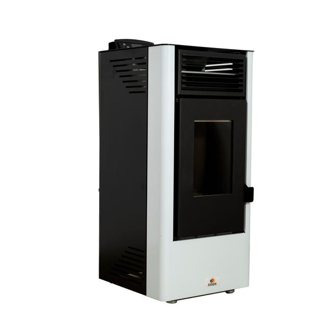 Estufa de pellet WATT 9 kW blanco