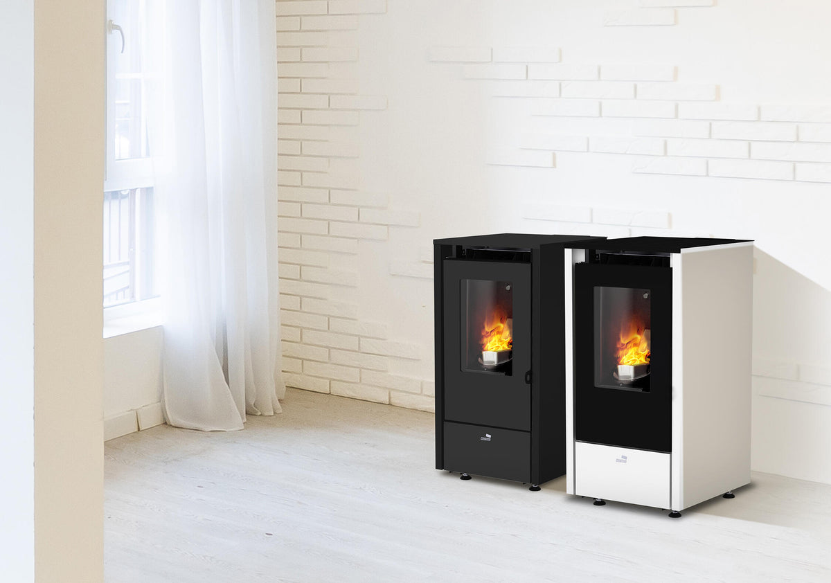 Estufa de pellet Eco Mensa Nero 6,4 kw negro