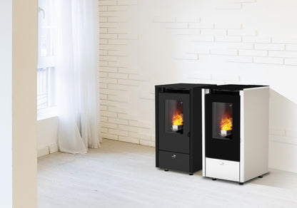 Estufa de pellet Eco Mensa Nero 6,4 kw negro