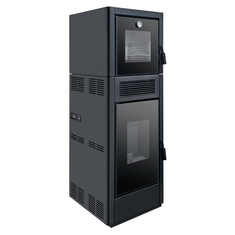 Estufa de pellets automática ISARA con horno de cocina – 13 kW