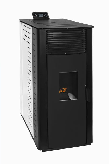 Estufa de pellet GYDA CANALIZADA 15 KW color blanco