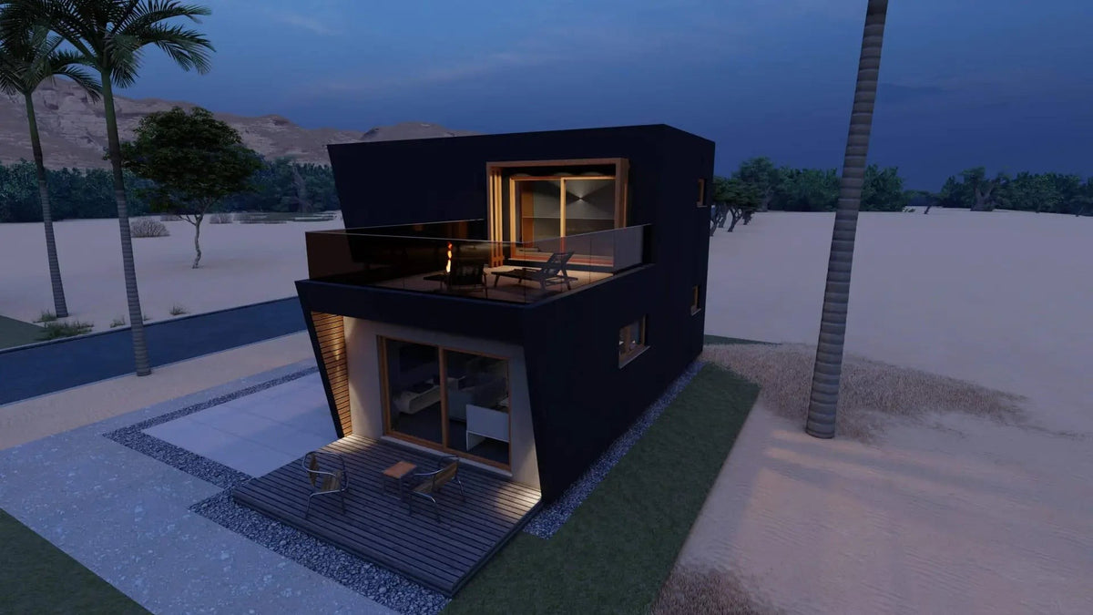 Casa modular de dos plantas X-Sense de 75