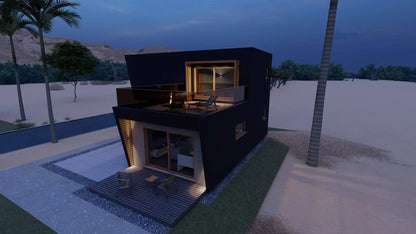 Casa modular de dos plantas X-Sense de 75