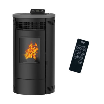 Estufa de pellets Flavia 9,5 kW Sannover Negro