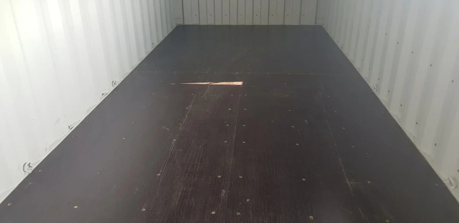 Barra contenedora de madera reforzada de 40 pies para almacenamiento industrial