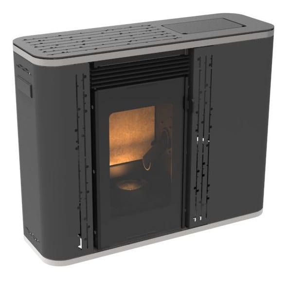 Estufa de pellets de pasillo Robin 7 kW Muspel compacta pasillos y espacios reducidos, + WiFi + CE