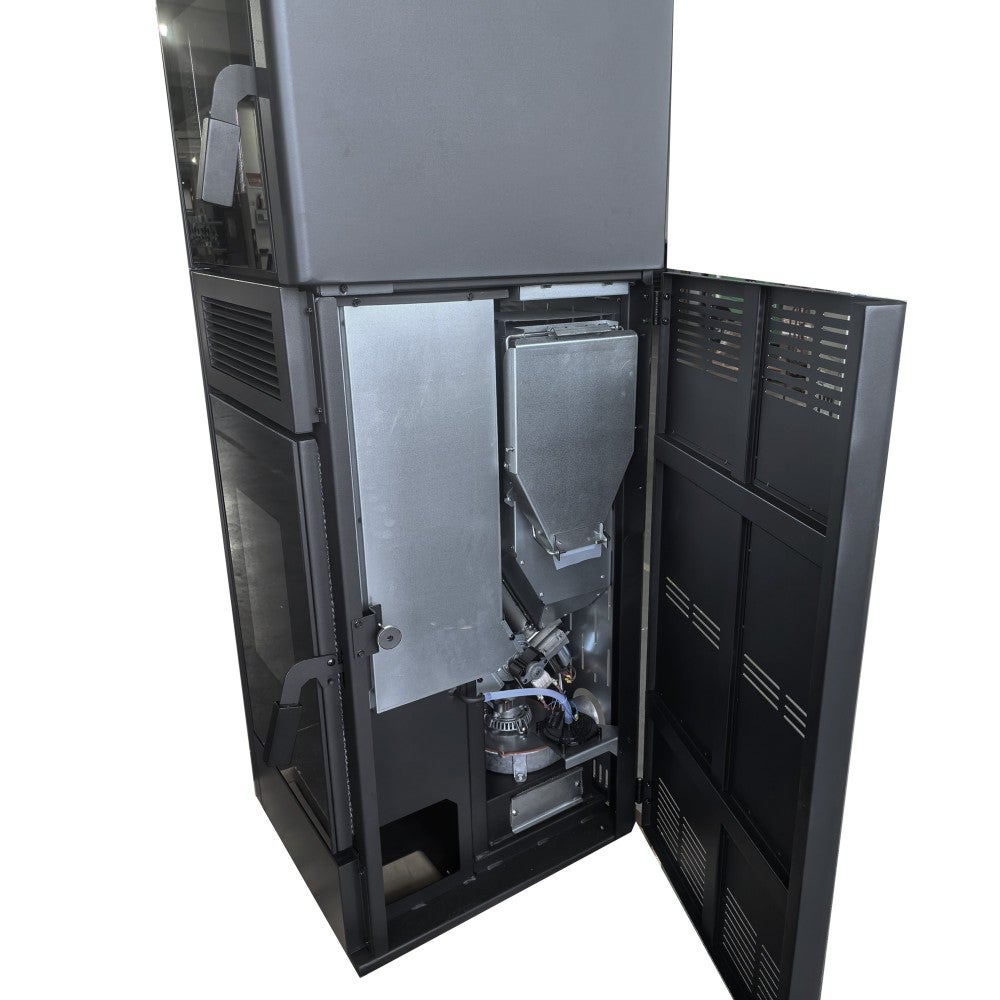 Estufa de pellets automática ISARA con horno de cocina – 13 kW