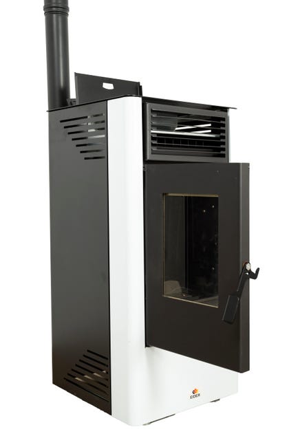 Estufa de pellet WATT 9 kW blanco