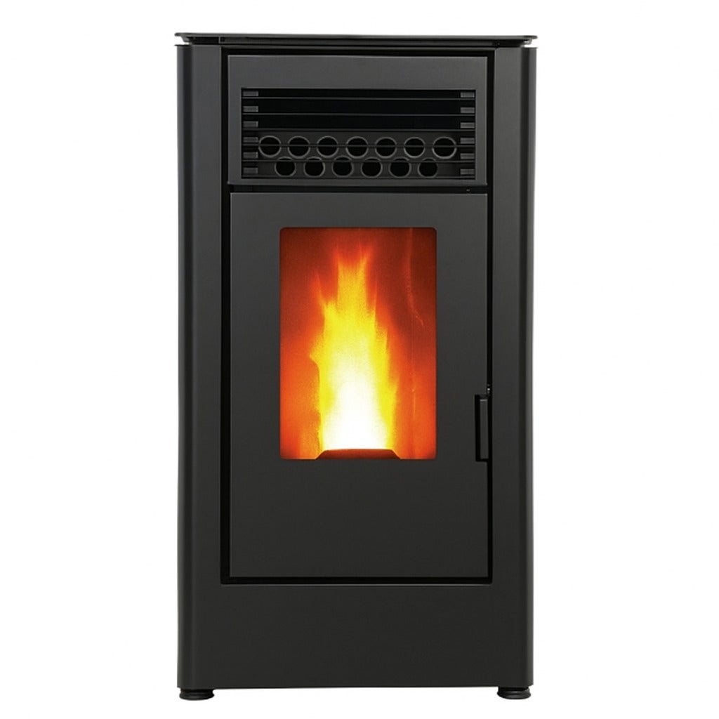 Estufa de Pellets ELITE 10kW Negra. Calor sustentable y Eficiente para Estancias de hasta 180 m³