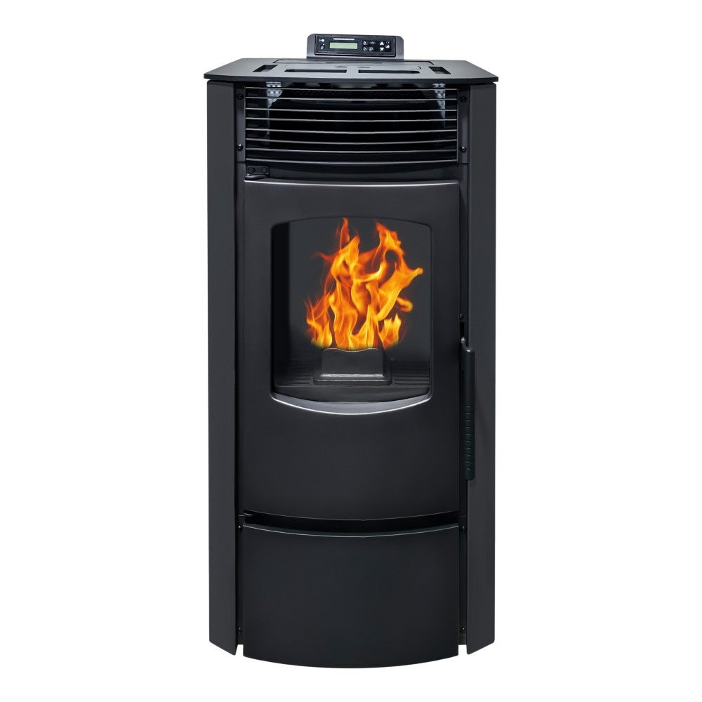 Estufa de pellets automática Mateo 9 kW – Negra