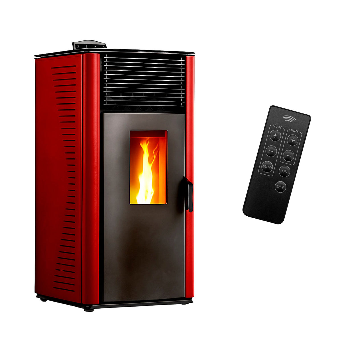 Estufa de pellets de aire Anita 12 kW Sannover Burdeos
